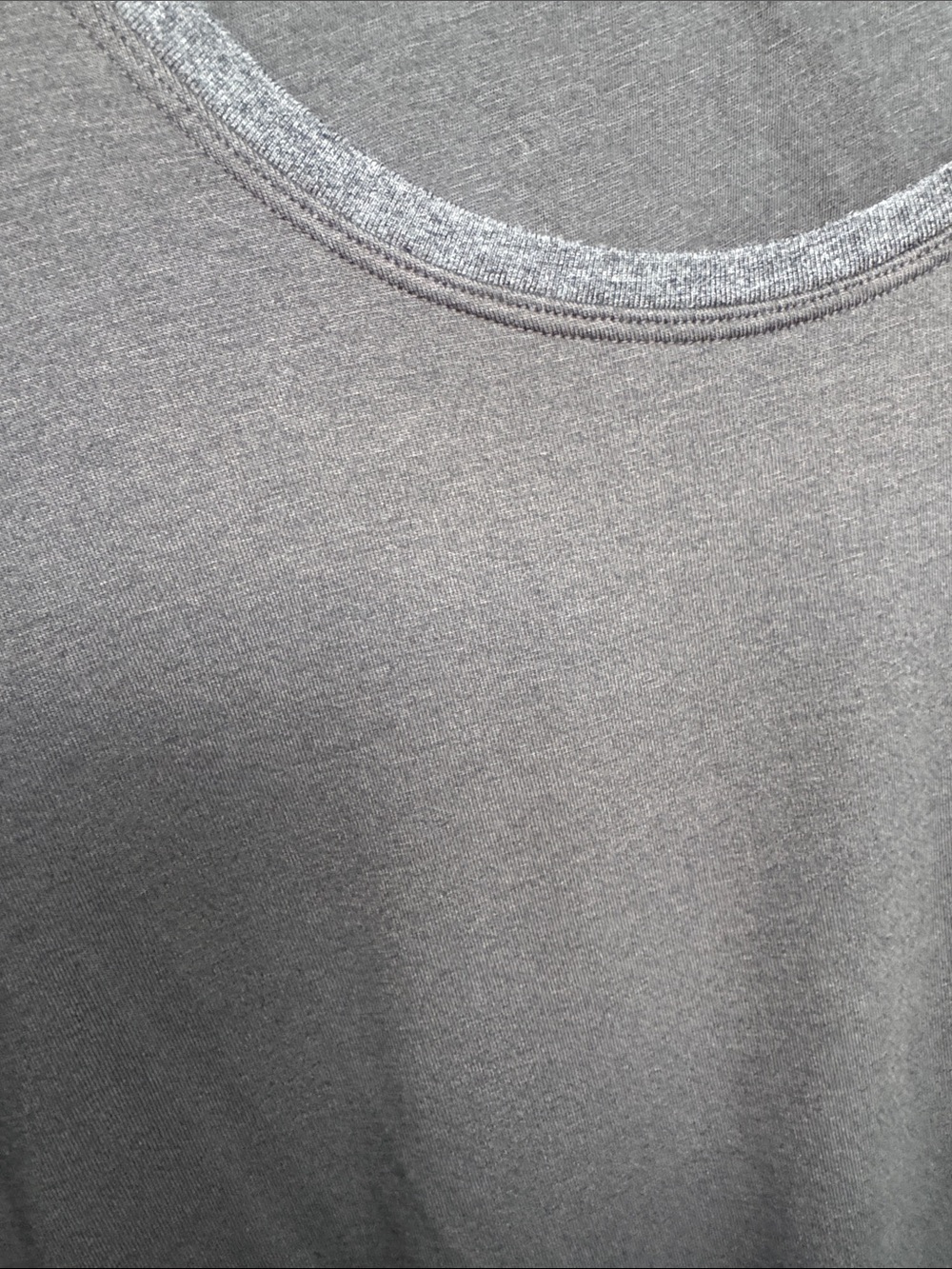 NWOT Athleta Dark Gray jersey Scoop-Neck Midi Dress with shirred Side - Picture 4 of 5